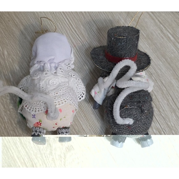 Vintage Wooden Christmas Ornaments Hand Painted Old Design Collectible Holiday - Picture 14 of 15